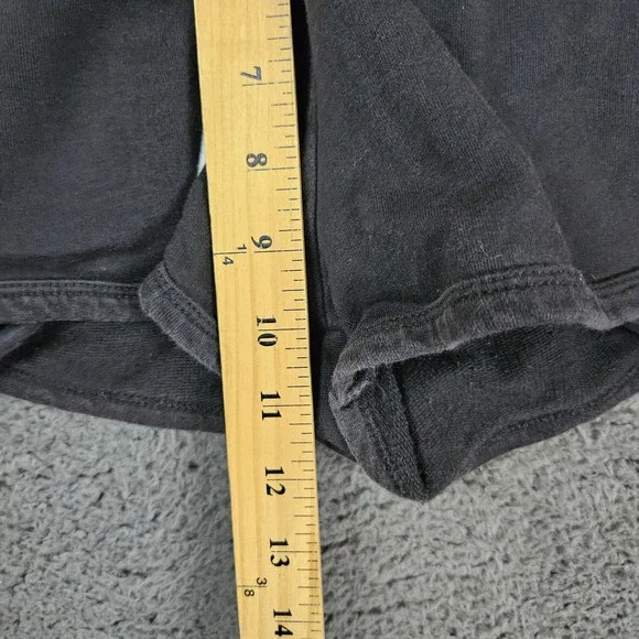 Gymshark Shorts Womens Small Black Athletic Drawstring Curved Hem Sporty Minimal - Picture 3 of 7